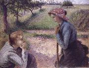 Camille Pissarro The conversation oil